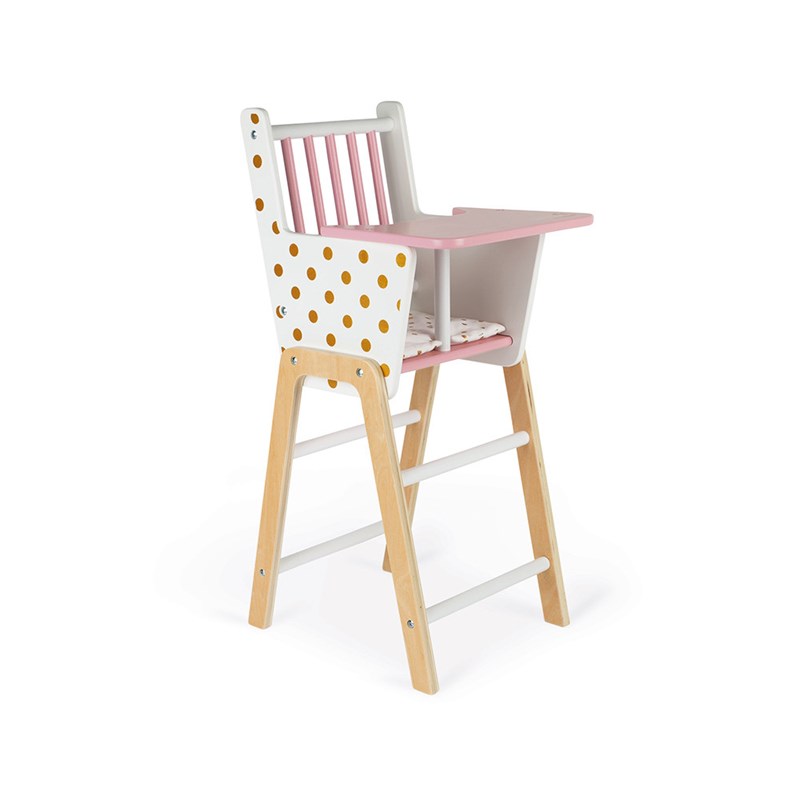 Janod - Chaise haute poupée candy chic