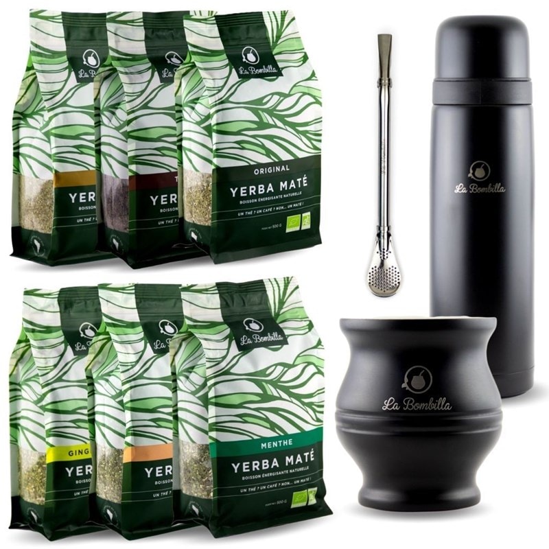 Veegreen - Coffret Yerba Mate bio avec Calebasse & bombilla