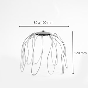 Crapaudine acier galvanisé x 2