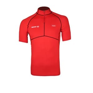 Top rashguard rouge S Homme