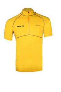 Top rashguard jaune M Homme