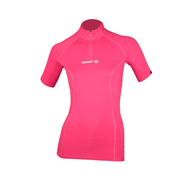 Beuchat - Top rashguard rose L Femme