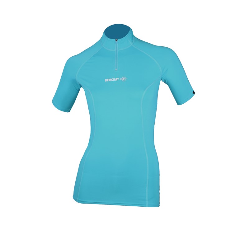 Beuchat - Top rashguard bleu L Femme
