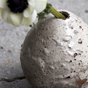 Vase en céramique œuf - beige