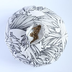 Zafu aux balles d'épeautre coco écru