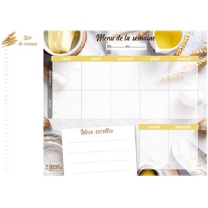 Planning magnétique mes menus et ma