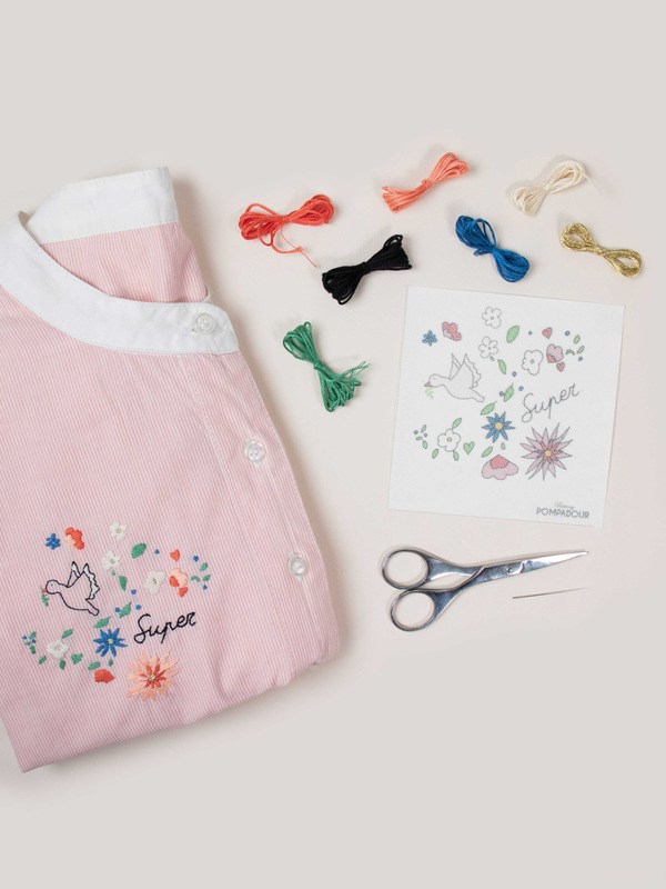Britney Pompadour - Big recharge easy broderie - super bird