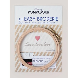 Kit easy broderie - love, love, love