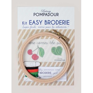 Kit easy broderie - cerise