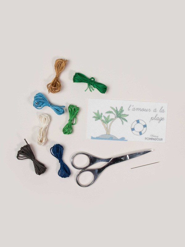 Britney Pompadour - Kit easy broderie - palmier