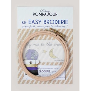 Kit easy broderie - fly me to the moon