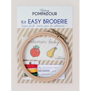 Kit easy broderie - pomme-poire