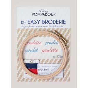 Kit easy broderie - poulette