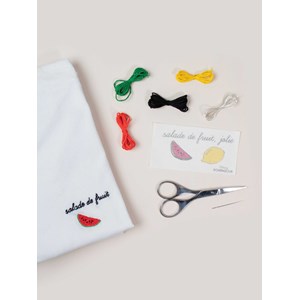 Recharge broderie citron