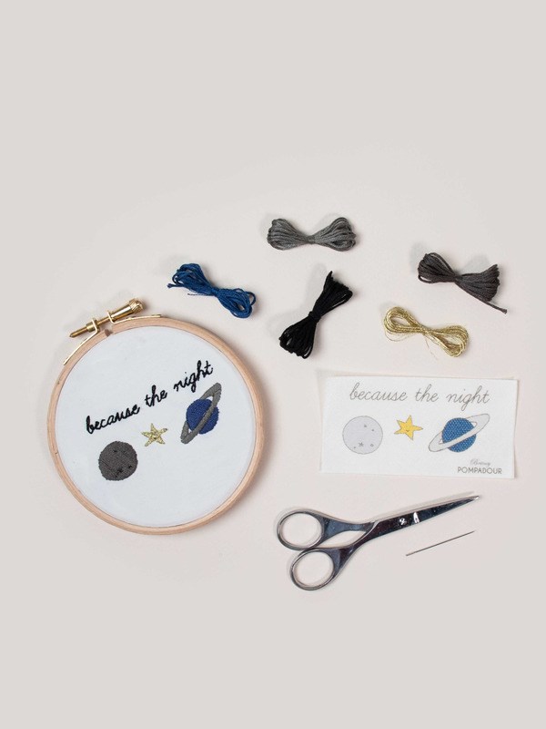 Britney Pompadour - Recharge broderie planète
