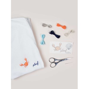 Recharge broderie crabe