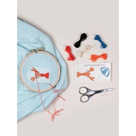 Recharge broderie homard