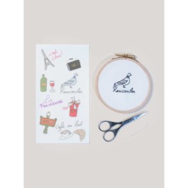 Motif à broder pour tshirt - paris