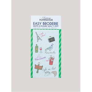 Motif à broder pour tshirt - paris