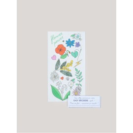 Motif à broder pour tshirt - fleurs