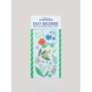 Motif à broder pour tshirt - fleurs