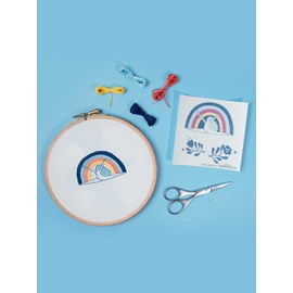 Kit broderie - lisa junius - arc en ciel