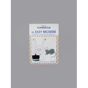Broderie a.mendoza nenette et chat
