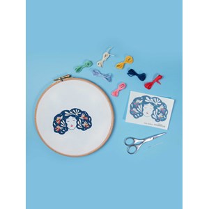 Kit broderie  lisa junius femme oiseaux