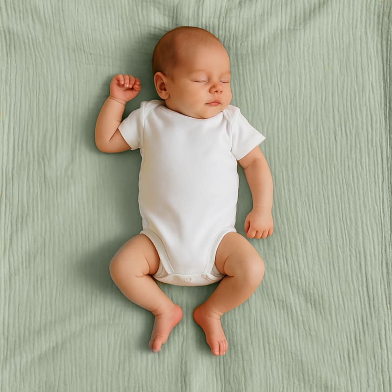 Maxi lange en coton bio vert (Papate) - Image 2
