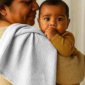 Maxi lange en coton bio blanc