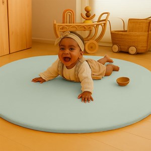 Tapis d'eveil havane en coton bio vert