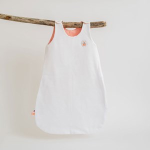 Gigoteuse mi-saison en coton bio blanc