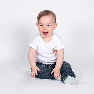 Tshirt en coton bio hotot blanc 3 ans