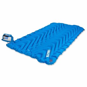 Matelas gonflable double - bleu