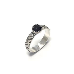 Bague ethnique onyx argent 925 taille 58