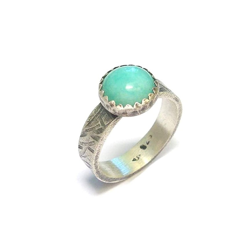 Bague awá amazonite taille 48