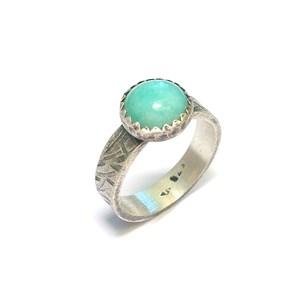 Bague  awá amazonite  taille 48