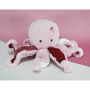 Peluche pieuvre rose