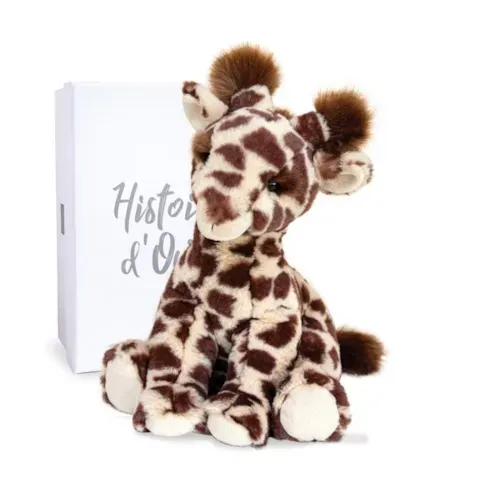 Histoire d'Ours - Peluche lisi la girafe naturelle 30 cm