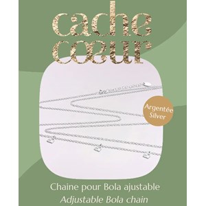 Chaine argentée pour bola grossesse