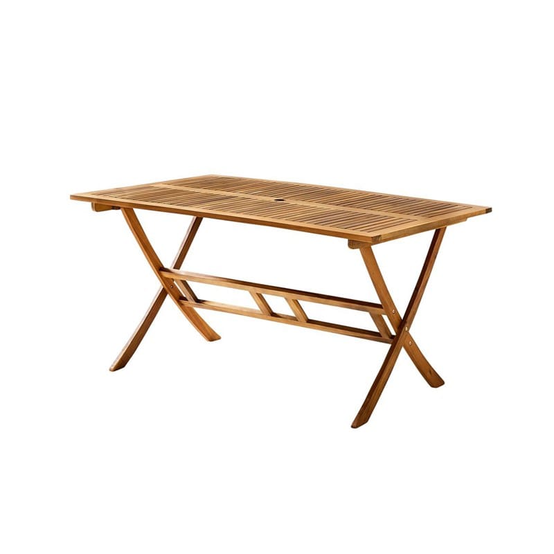 Table en bois d'acacia 150 cm