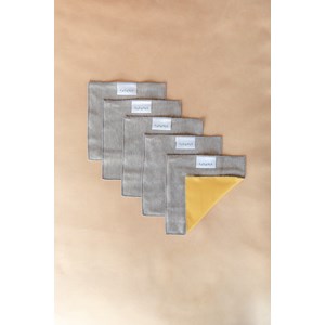 Lingettes lavables bio - jaune