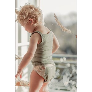 Débardeur bébé organique (vert) 6-12 m