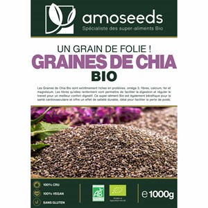 Graines de chia bio mexique 1kg