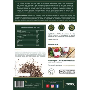 Graines de chia bio mexique 1kg