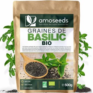 Graines de basilic bio 500g