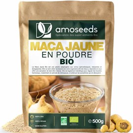 Maca jaune en poudre bio 500g