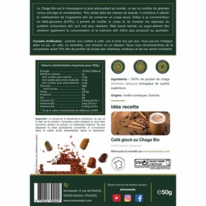 Poudre de chaga bio 50g