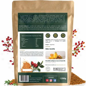 Poudre de cynorrhodon bio 250g