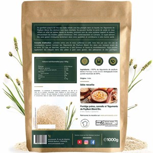 Téguments de psyllium blond bio 1kg